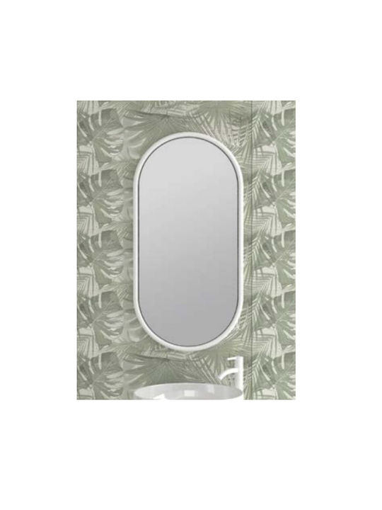 Savvopoulos Oval Bathroom Mirror made of Metal ...