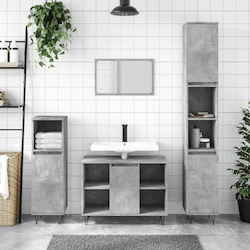 vidaXL Bathroom Cabinet L30xD30xH100cm Gray