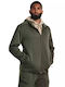 Essential Jachetă Fleece Bărbătească cu Glugă Kaki