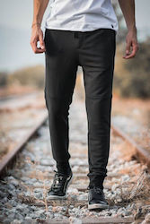 Mohicans Black Line Jogger Παντελόνι Μαύρο