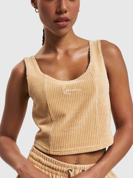 Women's Blouse Sleeveless Beige