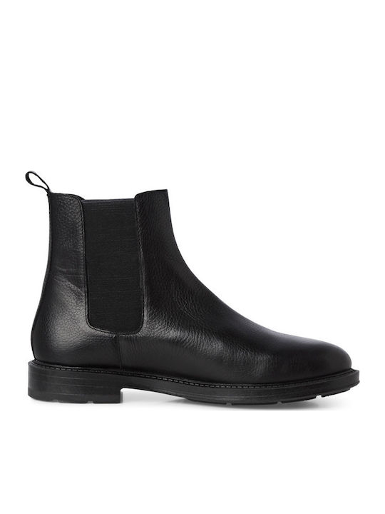 Damentrüststiefel Anatomisch Chelsea-Stiefel Schwarz