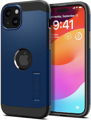 Spigen Tough Armor MagFit Plastic Back Cover Durable Navy Blue (iPhone 15 Plus)