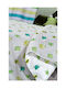 Saint Clair Sheet Set Single with Elastic Band Cotton Lime (Rubber) 100x200cm 3pcs