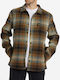 Billabong Men's Shirt Long Sleeve Flannel Checked Khaki