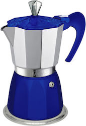 GAT Stovetop Espresso Pot for 6Cups Blue