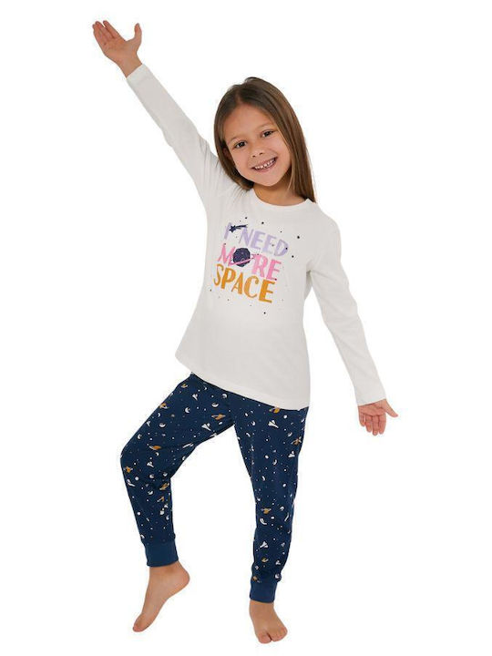 Roly Poly Kinder Schlafanzug Winterlich Marineblau