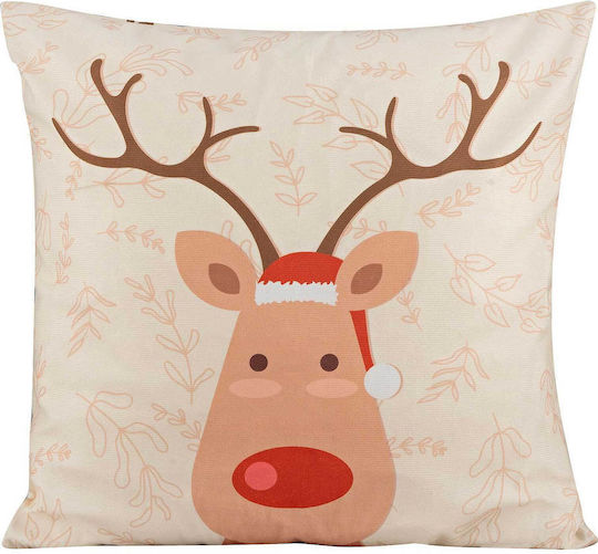 Madi Weihnachtsdekoratives Kissen Platz Beige 45x45cm