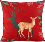 Madi Christmas Decorative Pillow Red 45x45pcs