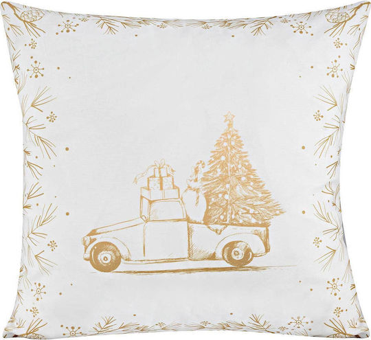 Madi Christmas Decorative Pillow Square White 45x45cm