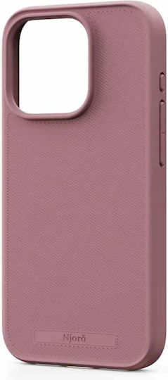 Njord Slim Umschlag Rückseite Kunststoff 2mm Rosa (iPhone 15 Pro)