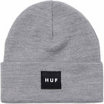 HUF Unisex Set with Beanie Knitted in Gray color