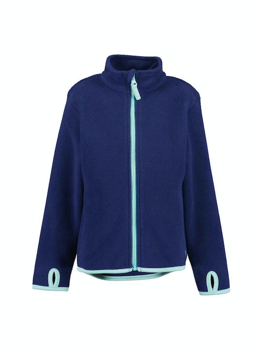 Blue Seven Cardigan with Zipper Blue