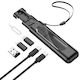 Borofone U36 Редовна USB към Lightning / Type-C / micro USB Кабел 3Спецификация Черен 0.28м (000.230.11838)