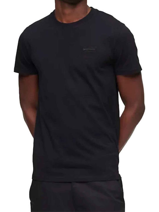 Superdry Vintage Embossed Ανδρικό T-shirt Κοντομάνικο Μαύρο