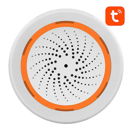 NEO ZigBee Alarm Siren Battery Indoor 90dB 5V with Orange Light
