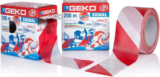 Geko Ταινία Σήμανσης από Πλαστικό 200μ.x7εκ. (24τμχ)