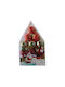 Hängendes Kugel Ornament Ornament Rot 4cm Set 12Stück