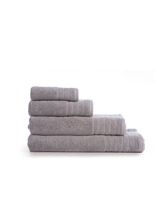 Nef-Nef Homeware Πετσέτα Χεριών Fresh 30x50εκ. Grey Βάρους 550gr/m²