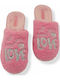 Anatomical Women's Slippers with Fur Pink