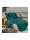 Kentia Stanley Blanket Fleece Sofa 130x180cm. 02 Emerald