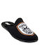 FAME Men's Printed Slippers Black