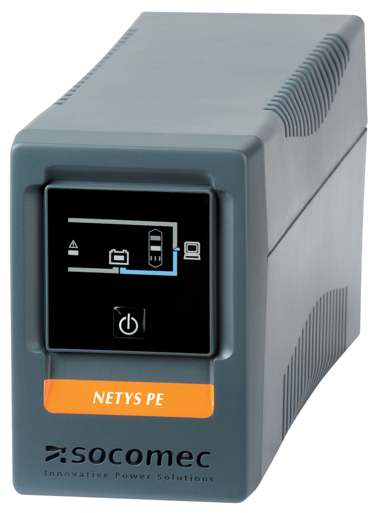 Onduleur Socomec NeTYS PE 650 VA/360 W - 4 Prises IEC C13 + RJ45 - AVR - Protection LAN/ADSL - Noir