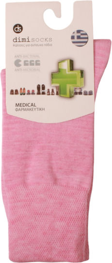 Dimi Socks Κάλτσες για Διαβητικούς Ροζ