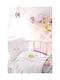 Rythmos Sweet Summer Baby Sheets Set Crib Cotton Pink 100x160cm 3pcs