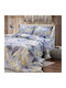 Lino Home Duvet Cover Set Cotton Queen with 2 Pillowcases 220x240 Beige