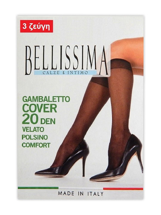 Bellissima Women's Socks 20 Den Black