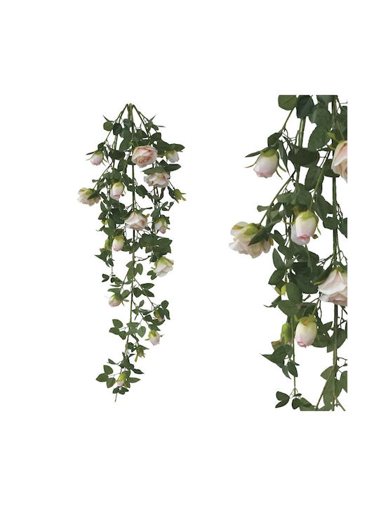 Marhome Plantă Artificială Agățătoare Rose Pink 120cm 1buc