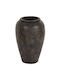 HomeMarkt Dekorative Vase Keramik Sparta Grau B25xH47cm