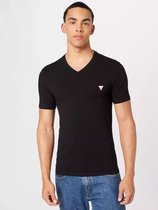 Guess Tricou pentru bărbați cu mâneci scurte Black.