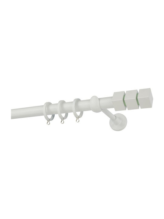 Zogometal Metallic Curtain Pole Double with Rai...