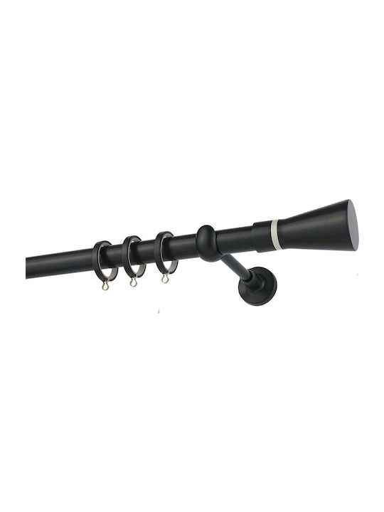 Zogometal Metallic Curtain Pole Double with Rai...