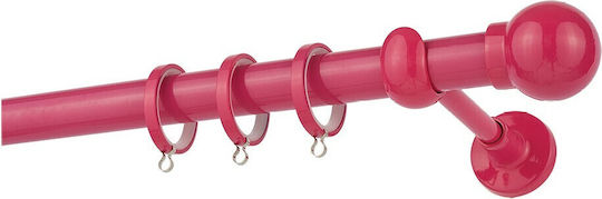 Bare pentru perdele Metalic Dublu cu Rail Φ25mm Lungime 300cm Fuchsia CP0058