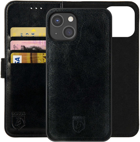 Rosso 2 Wallet Δερματίνης Μαύρο (iPhone 15 Plus)