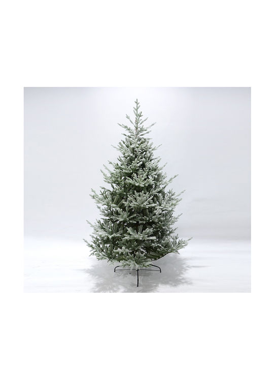 Frosted Mountain Christmas White Tree with Metallic Base H240cm