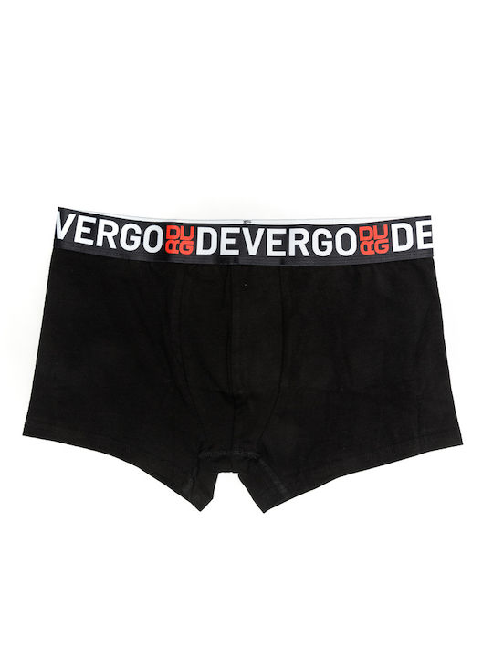 Devergo Herren Boxershorts Schwarz 1Packung