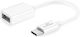 Leewello Μετατροπέας micro USB male σε micro USB female Λευκό 1τμχ
