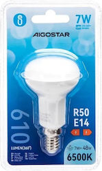 Aigostar Фасунга LED крушка 7W за фасунга E14 Хладно бяло Aigostar Фасунга LED крушка 7W за фасунга E14 Хладно бяло