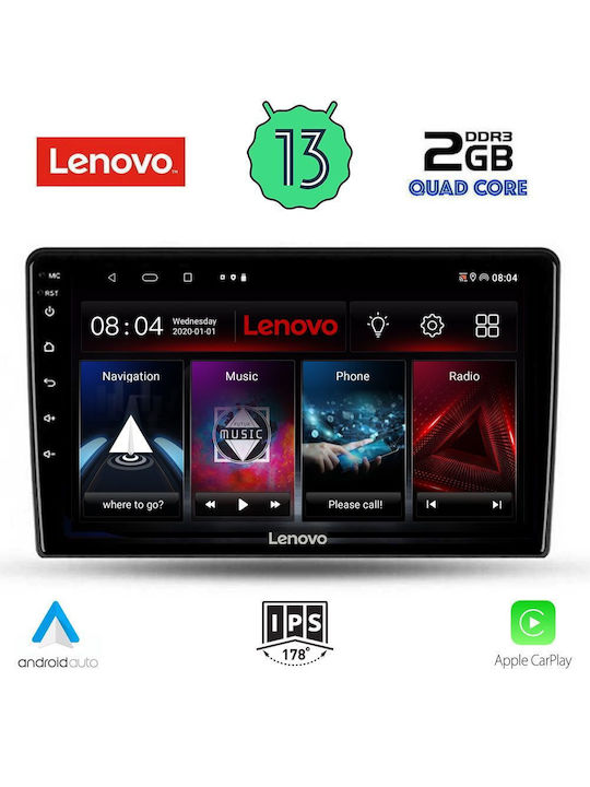 Lenovo Sistem Audio Auto pentru Ford Fiesta 2018> (Bluetooth/USB/WiFi/GPS) cu Ecran Tactil 10"