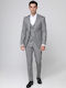 Men's Suit with Vest Gray