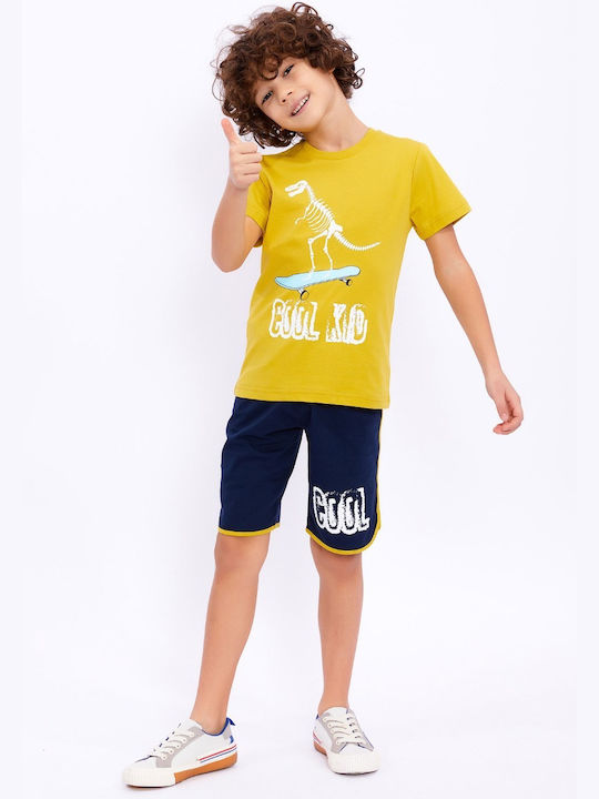 Roly Poly Kinderkleidung Set mit Shorts Sommer 2Stück Gelb