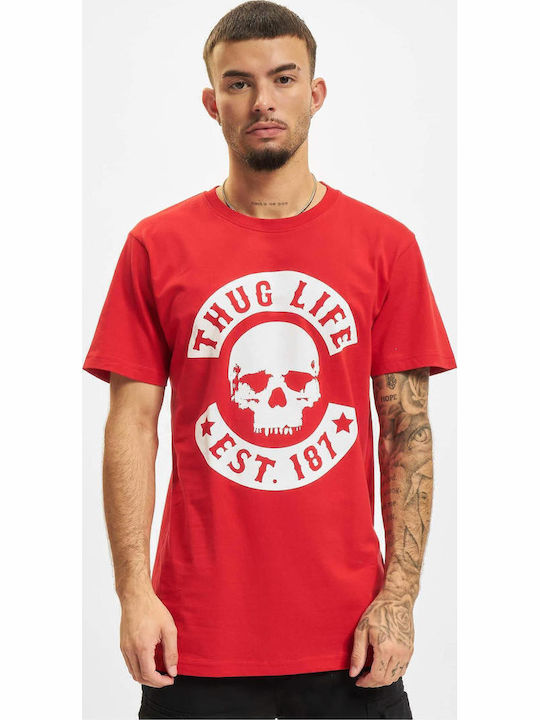 Thug Life T-shirt Κόκκινο