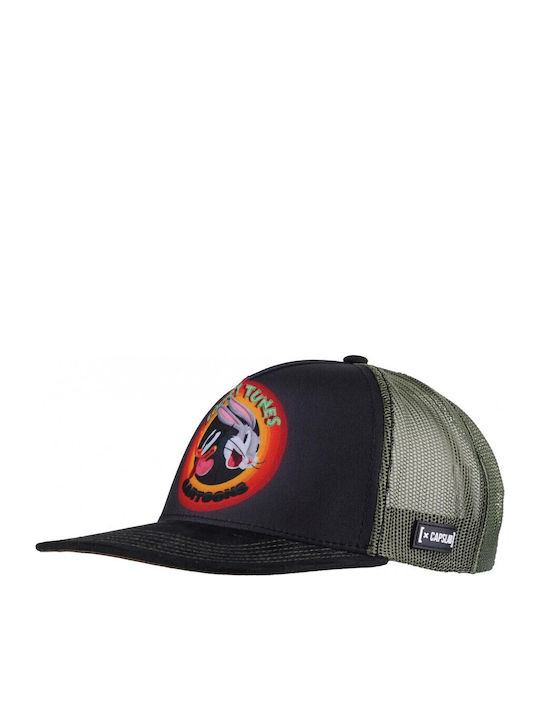 Capslab Looney Tunes Trucker Cap Black/Khaki