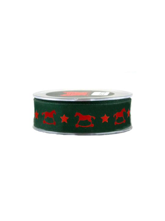 Kappa Decor Christmas Ribbon Green 900x2.5cm 1pc