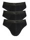 Herren Slips Schwarz 3Packung