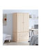 Double Door Wardrobe 90x55x170cm